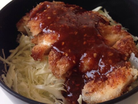 ソースチキンカツ丼♪